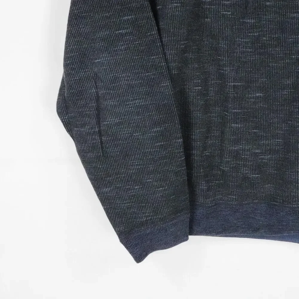 Tommy Bahama Sweater‎ Mens Large Blue Reversible Half Zip Pullover Fall